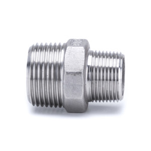 Ниппель переходной 1/2"х3/8" DN15/10 (21,3х17,2 мм) AISI 316, ISO